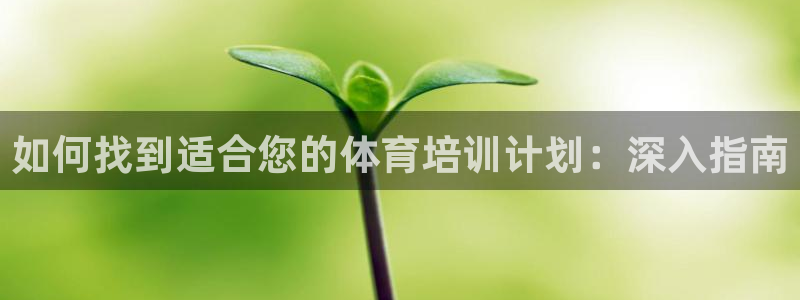 欧陆娱乐会员：如何找到适合您的体育培训计划：深入指南